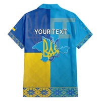 Personalized Crimean Tatar Flag Day Family Matching Puletasi and Hawaiian Shirt Ukraine Crimea Map