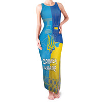 Personalized Crimean Tatar Flag Day Family Matching Tank Maxi Dress and Hawaiian Shirt Ukraine Crimea Map