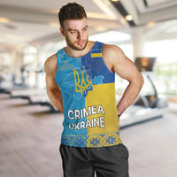 Personalized Crimean Tatar Flag Day Men Tank Top Ukraine Crimea Map
