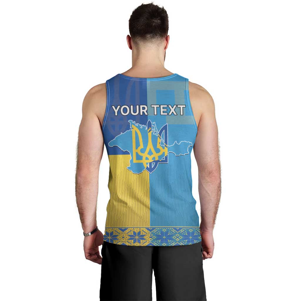 Personalized Crimean Tatar Flag Day Men Tank Top Ukraine Crimea Map