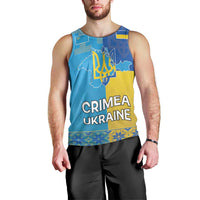 Personalized Crimean Tatar Flag Day Men Tank Top Ukraine Crimea Map