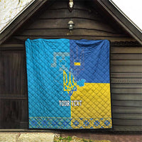 Personalized Crimean Tatar Flag Day Quilt Ukraine Crimea Map