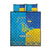 Personalized Crimean Tatar Flag Day Quilt Bed Set Ukraine Crimea Map