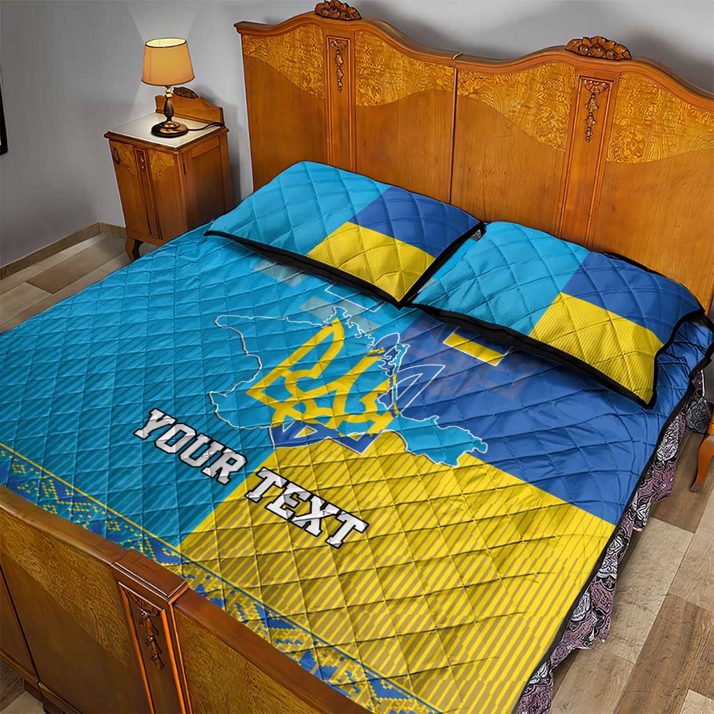 Personalized Crimean Tatar Flag Day Quilt Bed Set Ukraine Crimea Map