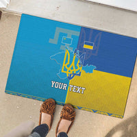 Personalized Crimean Tatar Flag Day Rubber Doormat Ukraine Crimea Map