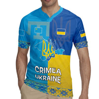 Personalized Crimean Tatar Flag Day Rugby Jersey Ukraine Crimea Map