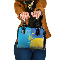 Personalized Crimean Tatar Flag Day Shoulder Handbag Ukraine Crimea Map