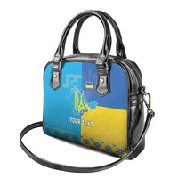 Personalized Crimean Tatar Flag Day Shoulder Handbag Ukraine Crimea Map