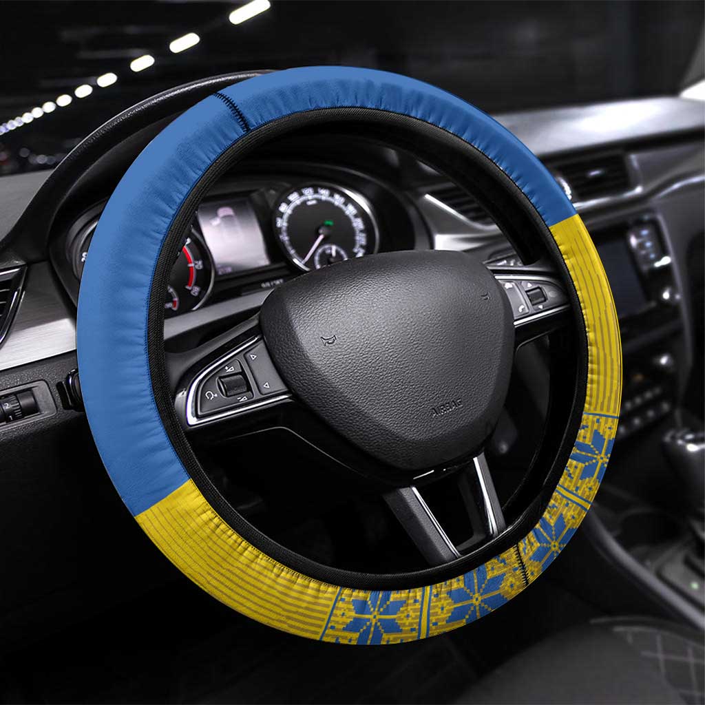 Crimean Tatar Flag Day Steering Wheel Cover Ukraine Crimea Map