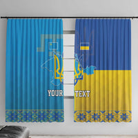 Personalized Crimean Tatar Flag Day Window Curtain Ukraine Crimea Map