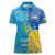 Personalized Crimean Tatar Flag Day Women Polo Shirt Ukraine Crimea Map