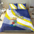 Personalized Curacao Coat of Arms Bedding Set Map Flag Style