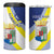 Personalized Curacao Coat of Arms 4 in 1 Can Cooler Tumbler Map Flag Style