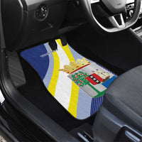 Personalized Curacao Coat of Arms Car Mats Map Flag Style