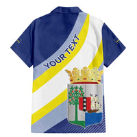 Personalized Curacao Coat of Arms Family Matching Mermaid Dress and Hawaiian Shirt Map Flag Style