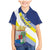 Personalized Curacao Coat of Arms Family Matching Mermaid Dress and Hawaiian Shirt Map Flag Style