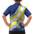 Personalized Curacao Coat of Arms Family Matching Off The Shoulder Long Sleeve Dress and Hawaiian Shirt Map Flag Style