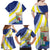 Personalized Curacao Coat of Arms Family Matching Off Shoulder Maxi Dress and Hawaiian Shirt Map Flag Style