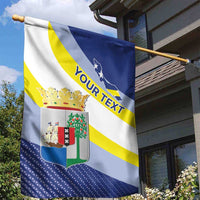 Personalized Curacao Coat of Arms Garden Flag Map Flag Style