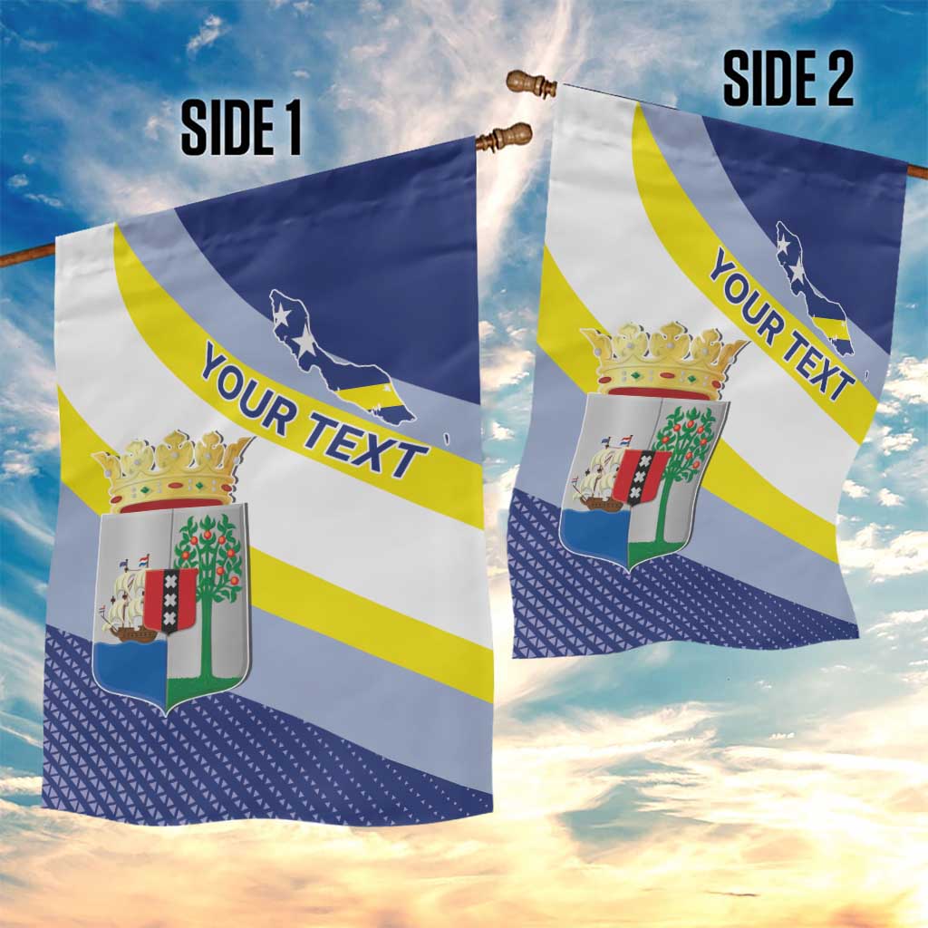 Personalized Curacao Coat of Arms Garden Flag Map Flag Style