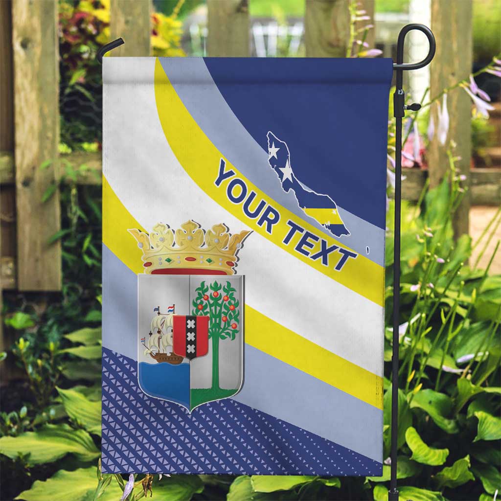 Personalized Curacao Coat of Arms Garden Flag Map Flag Style