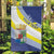 Personalized Curacao Coat of Arms Garden Flag Map Flag Style