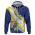 Personalized Curacao Coat of Arms Hoodie Map Flag Style
