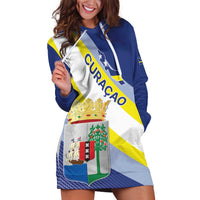 Personalized Curacao Coat of Arms Hoodie Dress Map Flag Style