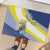 Personalized Curacao Coat of Arms Rubber Doormat Map Flag Style