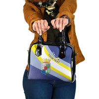 Personalized Curacao Coat of Arms Shoulder Handbag Map Flag Style