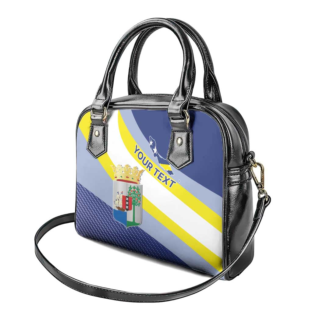 Personalized Curacao Coat of Arms Shoulder Handbag Map Flag Style