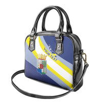Personalized Curacao Coat of Arms Shoulder Handbag Map Flag Style