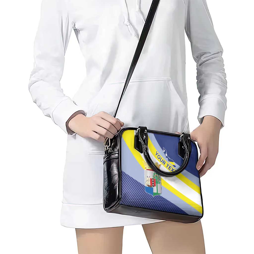 Personalized Curacao Coat of Arms Shoulder Handbag Map Flag Style