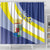 Personalized Curacao Coat of Arms Shower Curtain Map Flag Style