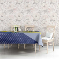 Personalized Curacao Coat of Arms Tablecloth Map Flag Style