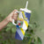 Personalized Curacao Coat of Arms Tumbler With Handle Map Flag Style