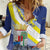 Personalized Curacao Coat of Arms Women Casual Shirt Map Flag Style