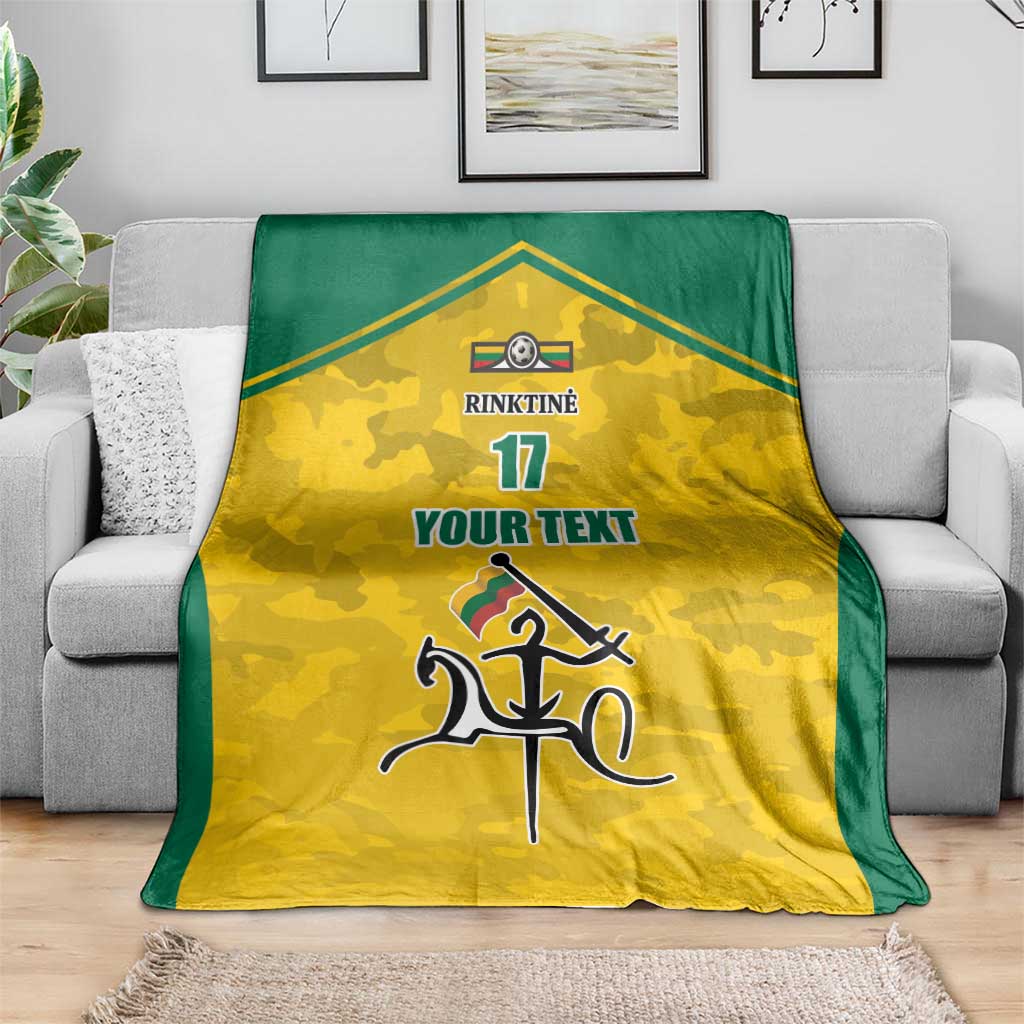 Republic of Lithuania Football Blanket Sporty Style