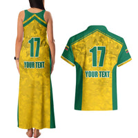 Republic of Lithuania Football Couples Matching Tank Maxi Dress and Hawaiian Shirt Sporty Style