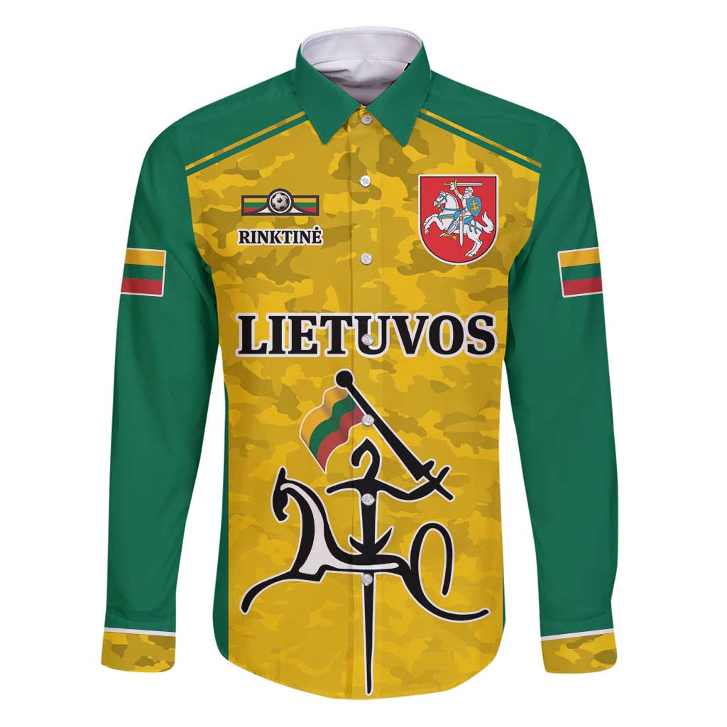 Republic of Lithuania Football Family Matching Puletasi and Hawaiian Shirt Sporty Style