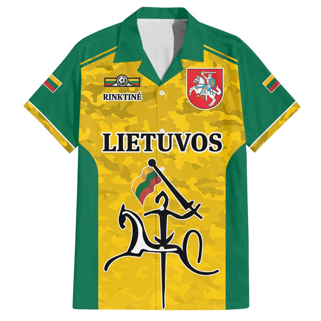 Republic of Lithuania Football Family Matching Tank Maxi Dress and Hawaiian Shirt Sporty Style