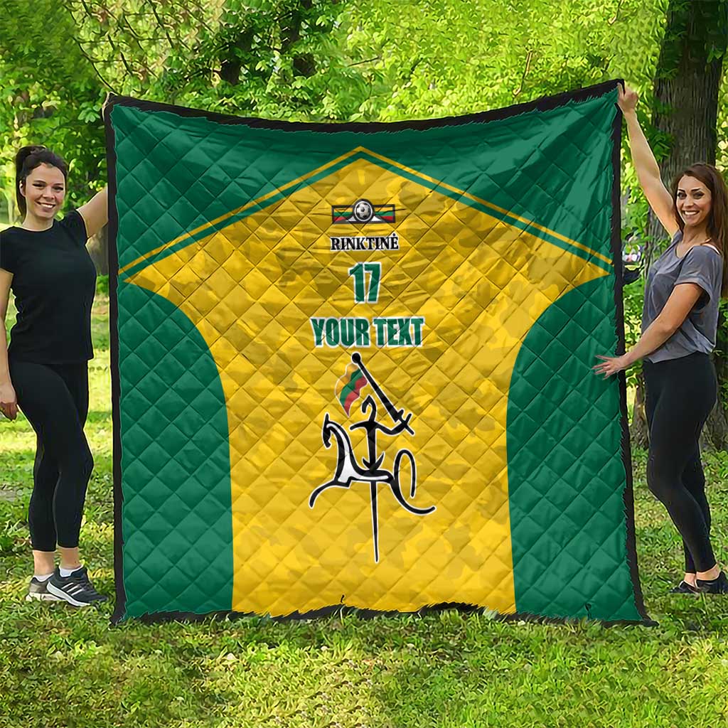 Republic of Lithuania Football Quilt Sporty Style