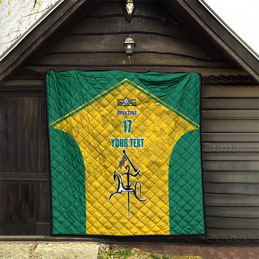 Republic of Lithuania Football Quilt Sporty Style