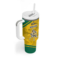 Republic of Lithuania Football Tumbler With Handle Sporty Style LT17 - Wonder Print Shop
