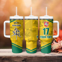 Republic of Lithuania Football Tumbler With Handle Sporty Style LT17 - Wonder Print Shop