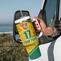 Republic of Lithuania Football Tumbler With Handle Sporty Style LT17 - Wonder Print Shop