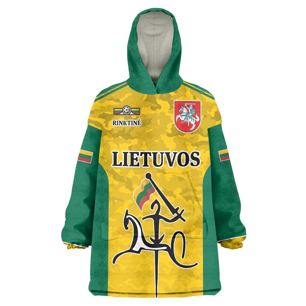 Republic of Lithuania Football Wearable Blanket Hoodie Sporty Style LT17 - Wonder Print Shop