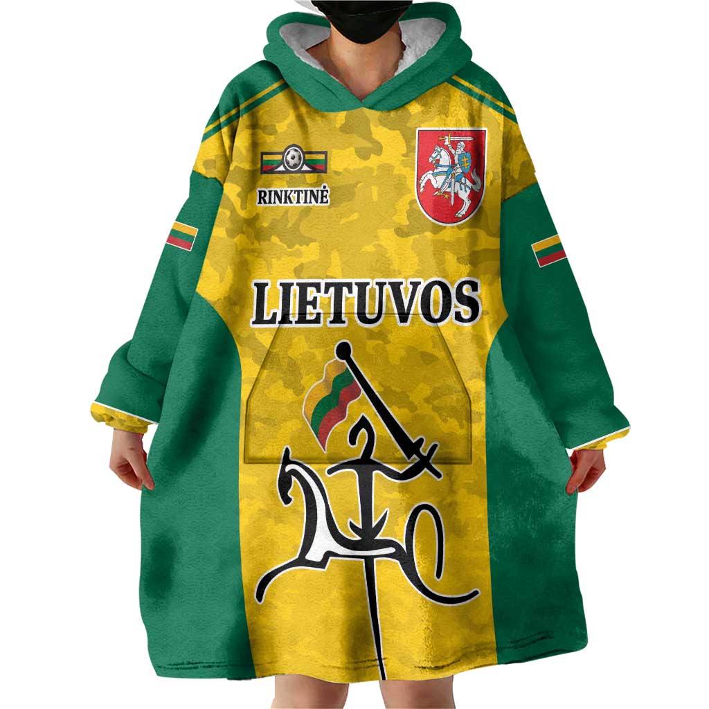 Republic of Lithuania Football Wearable Blanket Hoodie Sporty Style LT17 - Wonder Print Shop