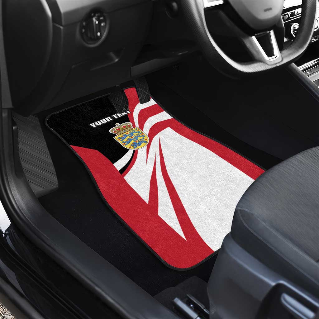 Personalized Danmark Coat of Arms Car Mats Denmark Three Pale Blue Lions