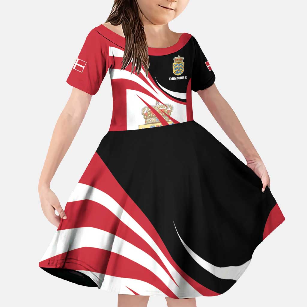 Personalized Danmark Coat of Arms Family Matching Short Sleeve Bodycon Dress and Hawaiian Shirt Denmark Three Pale Blue Lions